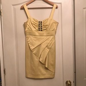 Canary yellow mini dress